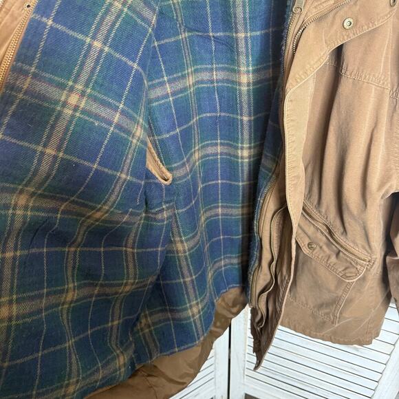 VINTAGE ARIZONA JEANS CO Men's XXL Chore Jacket Barn Coat Vest Canvas Brown - Picture 9 of 15